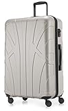 Suitline - Hardshell Suitcase, Travel Luggage, TSA, 76 cm, Approx. 96 liters, 100% ABS mat, White