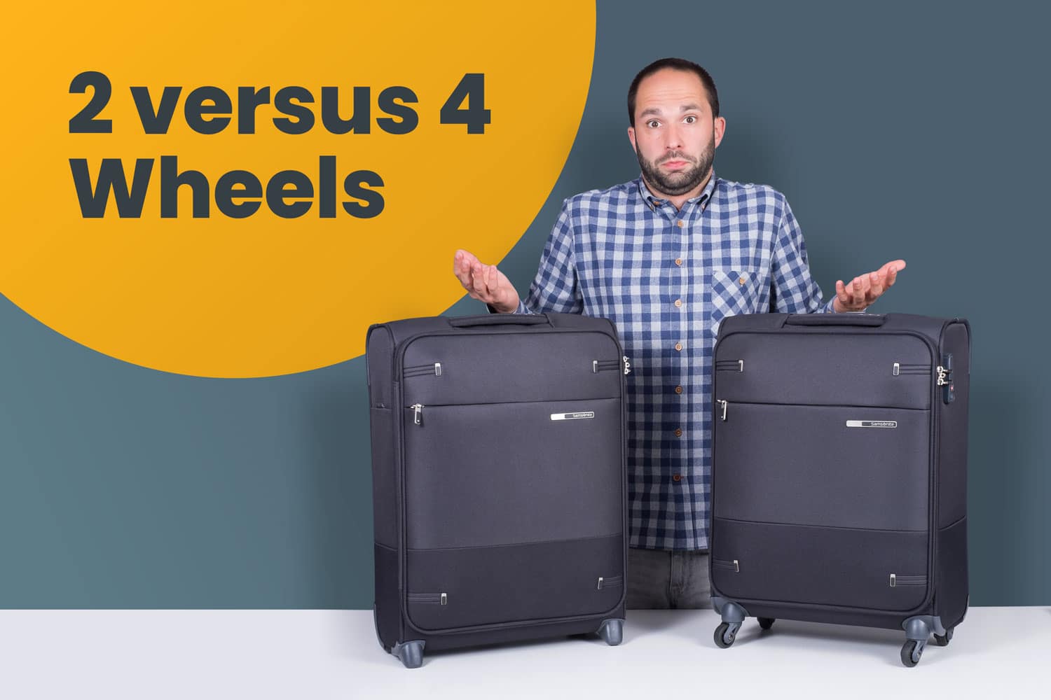 2-Wheel or 4-Wheel Suitcase